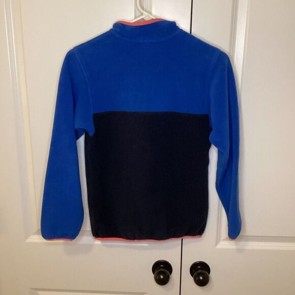 EUC youthPatagonia Synchilla Snap T Pullover Fleece large blue‎ pink - Picture 4 of 4
